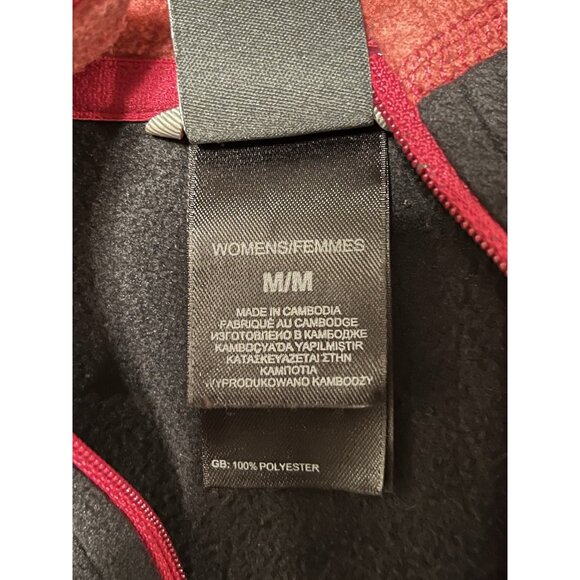 The North Face Fleece 1/4 Zip Pullover Womens Medium Black Lightweight Jacket - Picture 8 of 10